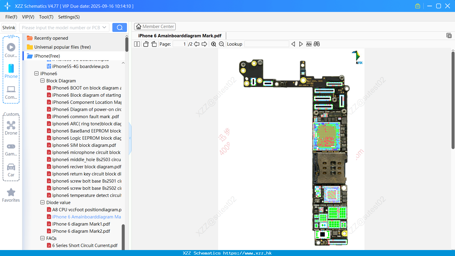 IPhone 6 Amainboarddiagram Mark